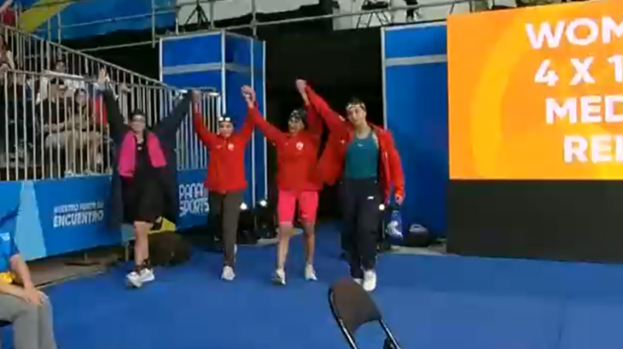 ¡Gigantes! Equipo femenino de Natación rompió récord nacional en Panamericanos 2023