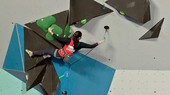 ¡Altura de infarto! Alejandra Contreras consiguió el quinto lugar en escalada en Panamericanos 2023