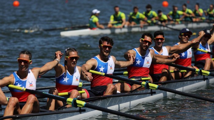 Team Chile obtuvo plata en remo mixto en Santiago 2023: Cuatrillizos Abraham formaron parte del equipo