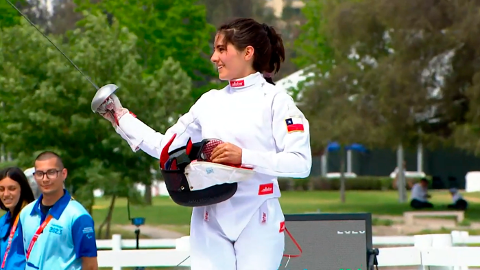 Pentatlón Moderno: María José Bravo venció a Osmaidy Arias en la prueba de esgrima