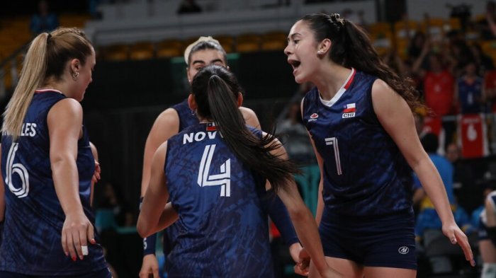 ¡Tremendas! Selección chilena de vóleibol femenina se impuso a Cuba en los Panamericanos 2023