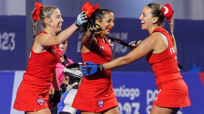 ¡Debut goleador! Las Diablas se imponen ante México en el Hockey Césped de Santiago 2023
