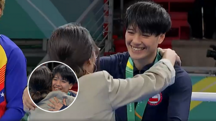 Ministra Vallejo entregó el bronce a la boxeadora Denisse Bravo en los Panamericanos 2023