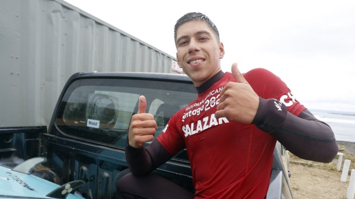 ¡No se pudo! Gabriel Salazar no superó el repechaje del surf en Santiago 2023