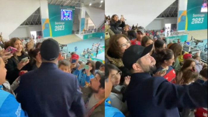 Presidente Boric se llevó todo el cariño del público tras asistir al básquet en los Panamericanos 2023