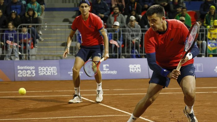 ¡Una pena! Chile cayó ante Brasil y se quedó con la plata en el dobles masculino de tenis