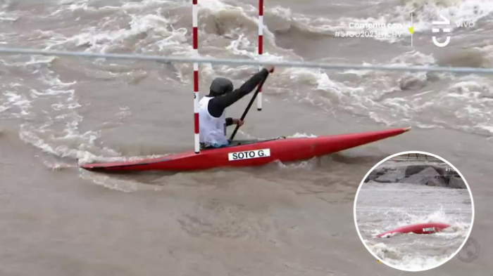 ¡Se dio vuelta! Percance perjudicó debut chileno del canotaje en Panamericanos 2023