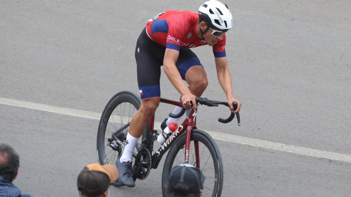 ¡A una centésima de la medalla! Vidaurre llegó cuarto en ciclismo de ruta en los Panamericanos 2023