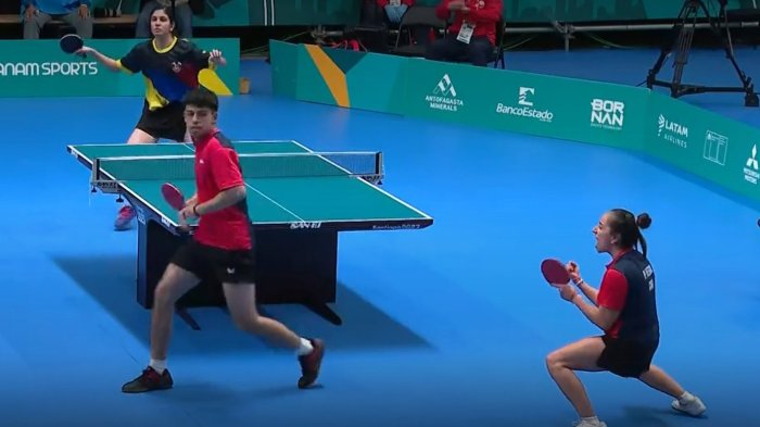 ¡Con todo! La efusiva celebración de Paulina Vega tras gran triunfo de Chile en el tenis de mesa