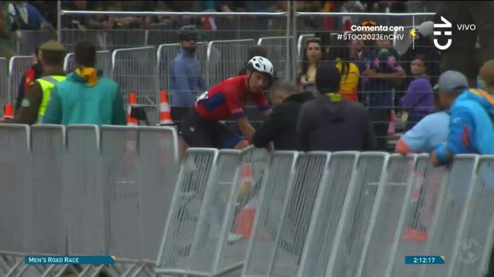 José Luis Rodríguez debió abandonar el ciclismo ruta de los Panamericanos 2023 tras fuerte caída