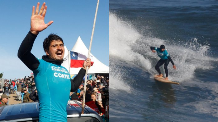 ¡Gran desempeño! Chileno Rafael Cortez conquistó las olas y obtuvo plata en final de surf en Panamericanos