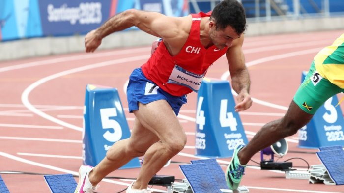 Enrique Polanco queda eliminado de Santiago 2023 tras obtener quinto lugar en semifinal de 100 metros planos