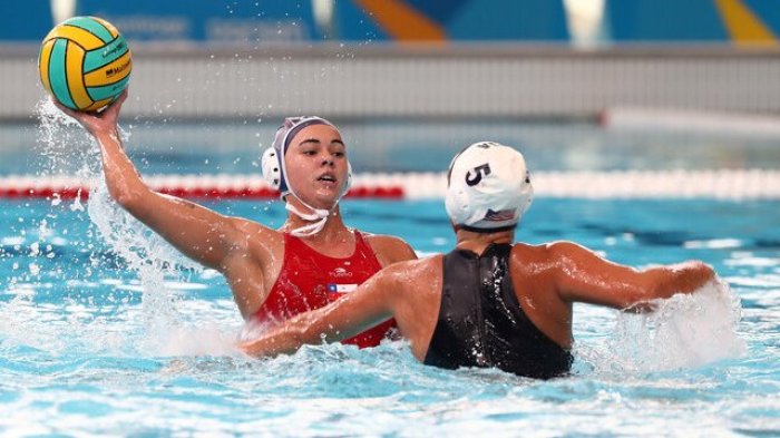 Amarga derrota: Equipo estadounidense venció a chilenas en el polo acuático en Santiago 2023