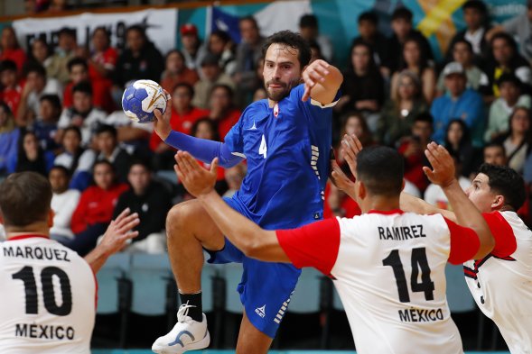 Chile asegura su pase a semis tras derrotar a México en balonmano masculino de Santiago 2023