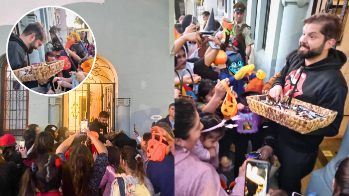 Vecino Boric: Presidente recibió con dulces a niños del Barrio Yungay