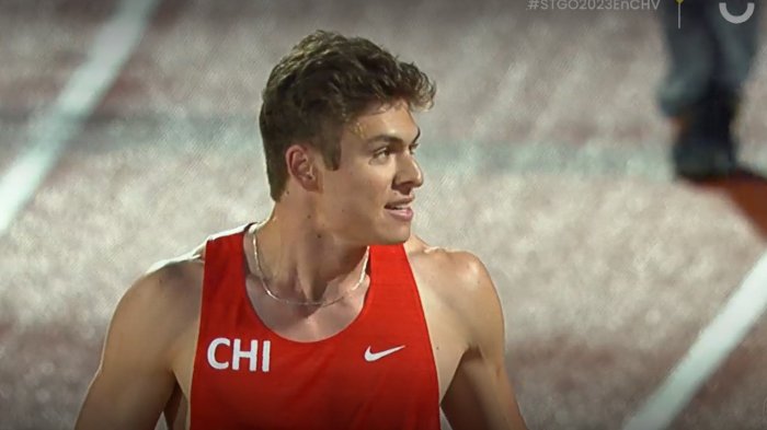 Martín Saenz rozó el bronce en una tremenda carrera de 110m vallas masculino de los Panamericanos 2023