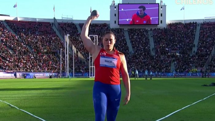 Natalia Duco debutó en lanzamiento de bala y no alcanzó medalla en los Juegos Panamericanos Santiago 2023