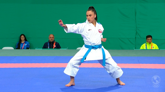 ¡Impecable! Isidora Gallo se lució con gran presentación en Karate en los Panamericanos 2023