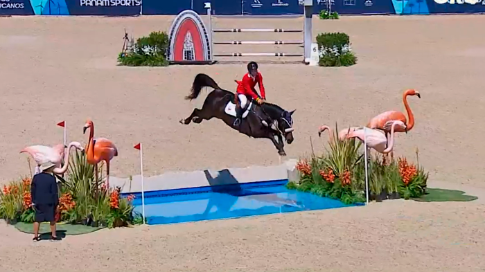 Samuel Parot lo dio todo en el salto ecuestre en estos Panamericanos 2023