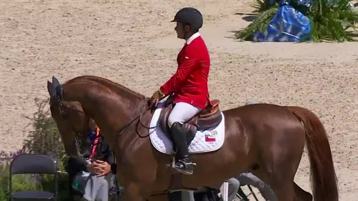 ¡Ovación incluida! Esta fue la presentación de Agustín Covarrubias en el salto ecuestre de los Panamericanos 2023
