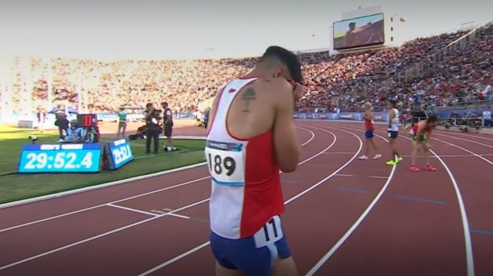El lamento de Carlos Díaz tras arribar cuarto en los 10 mil metros de los Panamericanos 2023