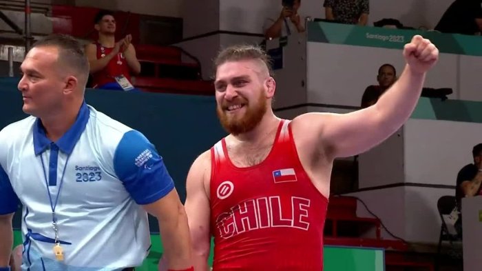 ¡Imbatible! José Moreno se llevó el bronce en lucha grecorromana en Santiago 2023