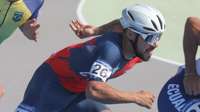 ¡Un rayo! Hugo Ramírez obtuvo el bronce en patinaje de velocidad en Santiago 2023
