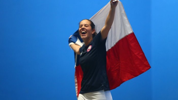 ¡Llegó al podio! Rosario Valderrama obtuvo nueva medalla de bronce en pelota vasca