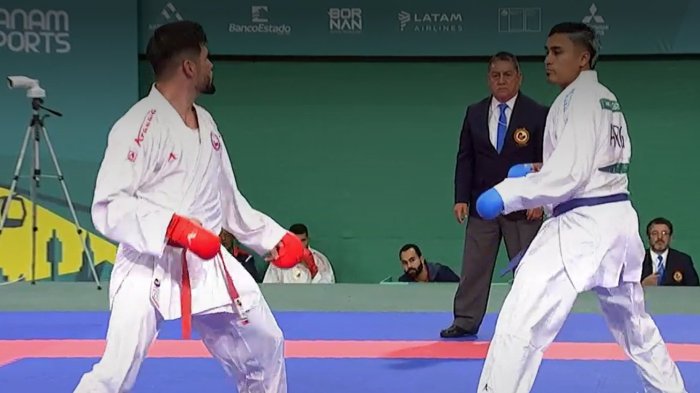 Rodrigo Rojas sigue prendido en el karate de los Panamericanos 2023 y consigue nueva victoria