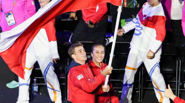 Martín Vidaurre y Paulina Vega representan a Chile en ceremonia de clausura de los Panamericanos 2023