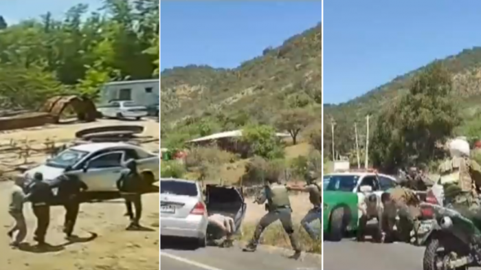 Video muestra secuestro de empresario y posterior persecución de Carabineros en Rancagua