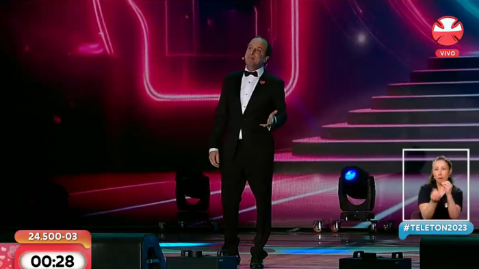 Kramer sacó carcajadas con su show en el cierre de la Teletón en la Quinta Vergara