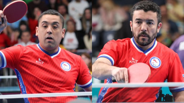 Chilenos suman oro y plata tras enfrentarse en la final del para tenis de mesa en Santiago 2023