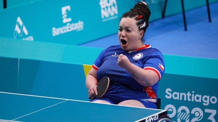 Tamara Leonelli se impuso en semifinales del Para Tenis de Mesa y va por todo en Santiago 2023