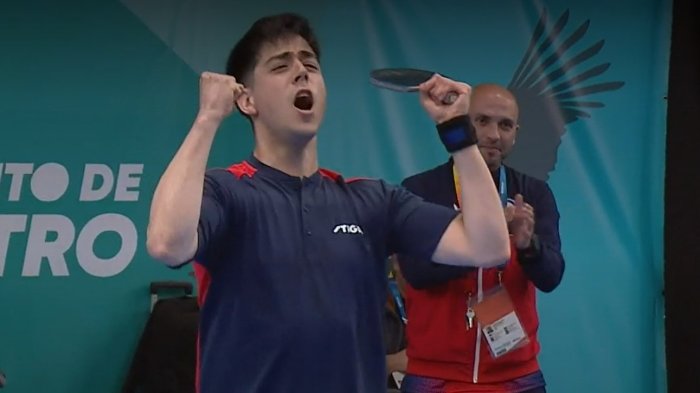 ¡Así se juega! Manuel Echaveguren avanzó a la final del Para tenis mesa tras increíble partido