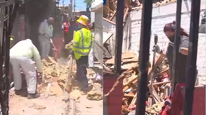 Explosión de gas deja cuatro casas destruidas y una mujer en riesgo vital en Pudahuel