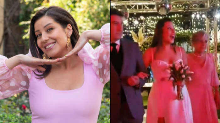 María José Quintanilla se casó en íntima ceremonia: Asistentes filtraron imágenes de la fiesta