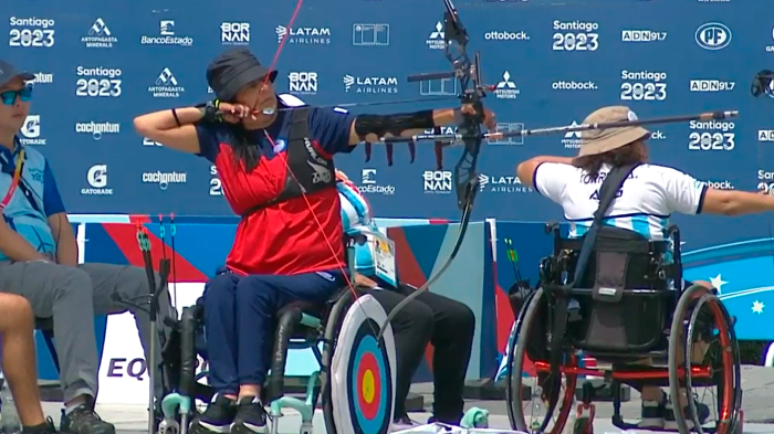 ¡Directo a la final! Mariela López sorprendió con su puntería en el Para tiro con arco en Santiago 2023