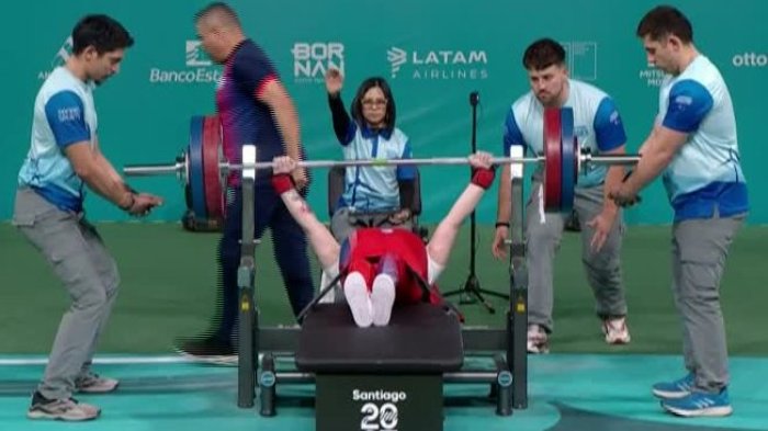 ¡Rompió el record! Camila Campos ganó medalla de oro en la disciplina de Para Powerlifting