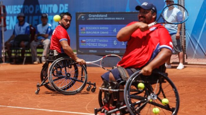 ¡En busca del oro! Dupla chilena pasó a la final del dobles quad de tenis en silla de ruedas