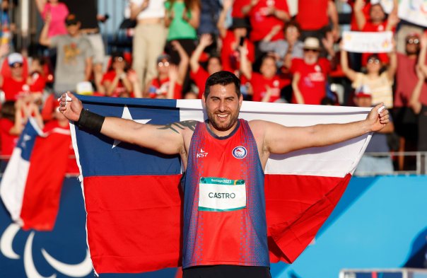 Nicolás Castro consiguió su mejor marca en el lanzamiento de la bala y se quedó con la medalla de plata en Santiago 2023