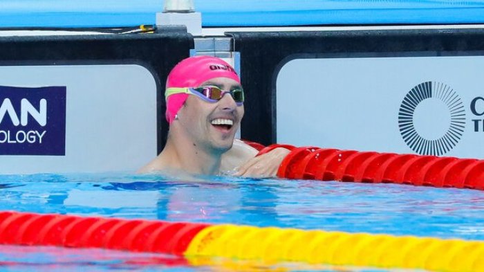 ¡Quinta medalla! Alberto Abarza se quedó con la plata en los 100m Libre Masculino en Santiago 2023