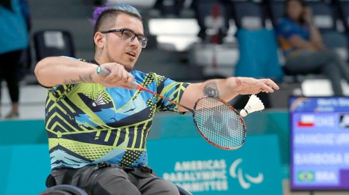 Jaime Aránguiz accedió con categoría a la final del Para bádminton y aseguró otra medalla para Chile