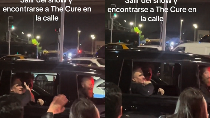 Fans pillaron a Robert Smith de The Cure en pleno taco tras show en el Monumental