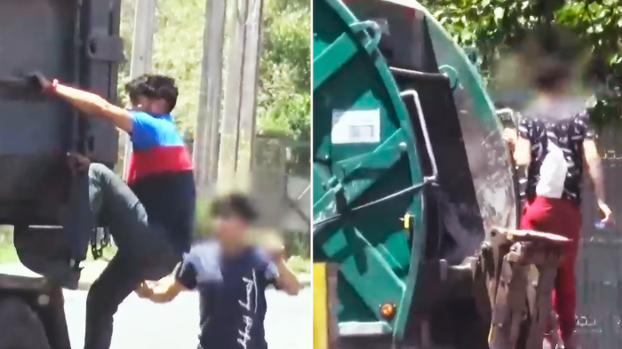 Impactante robo de comida vencida en camiones de basura en Quilicura: Alertan riesgo sanitario por reventa