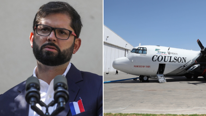Pdte. Boric anunció llegada de nuevo avión Hércules C-130 para combatir incendios forestales
