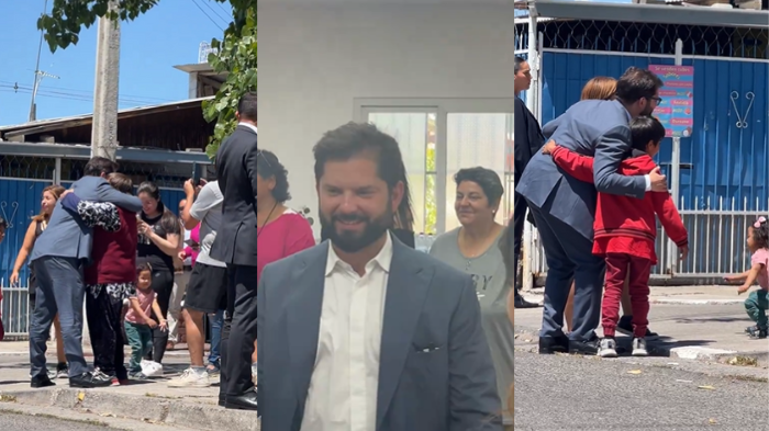 Pdte. Boric visitó sector de El Castillo en La Pintana: Así lo recibieron los vecinos