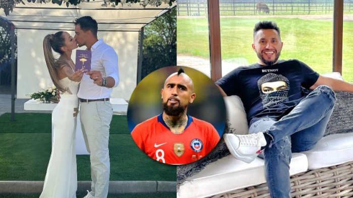 El mensaje que publicó el primo de Arturo Vidal para Marité Matus y Camilo Huerta tras contraer matrimonio