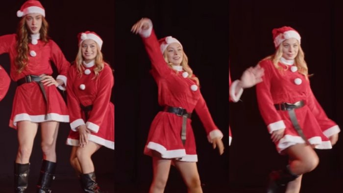 Skarleth Labra se lució en baile navideño de 