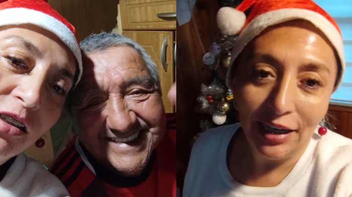 Noble gesto de Pincoya en Navidad: Regaló cena a especial persona para su familia